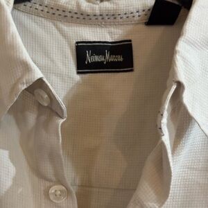 Neiman Marcus Men's silk Beige Button Down Shirt